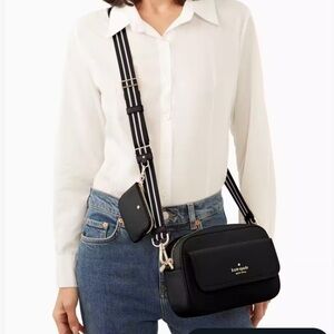 Kate Spade Rosie Pebbled Leather Flap Camera Bag